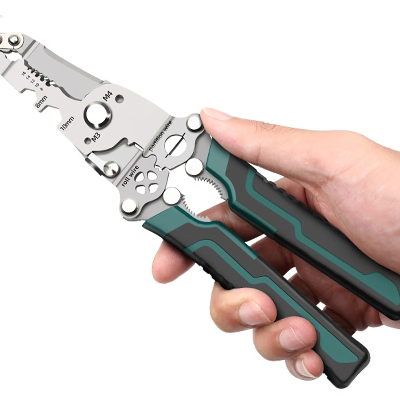 Multifunctional Foldable Wire Stripper Efficient Terminal Crimping Quick-Change Locking Design Essential Companion for