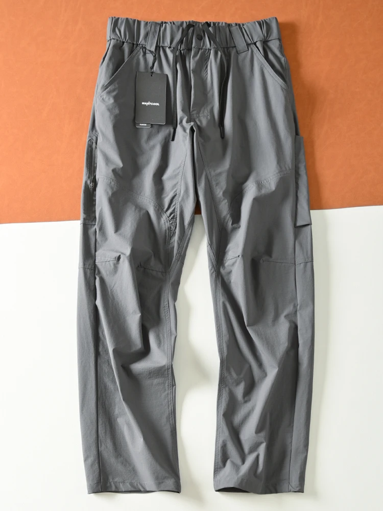 

Уличные мужские повседневные брюки, длинные прямые дышащие эластичные осенние модные городские брюки, хлопковая водонепроницаемая рабочая одежда