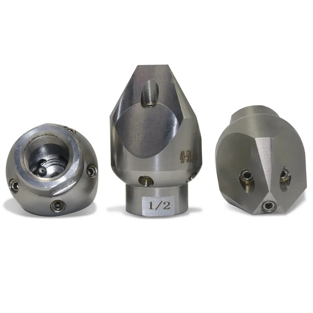 1pcs NPT threaded Stainless Steel high-pressure nozzle mine penetration cleaning oil stains silt & sand in pipelines 3/8 1/2 3/4