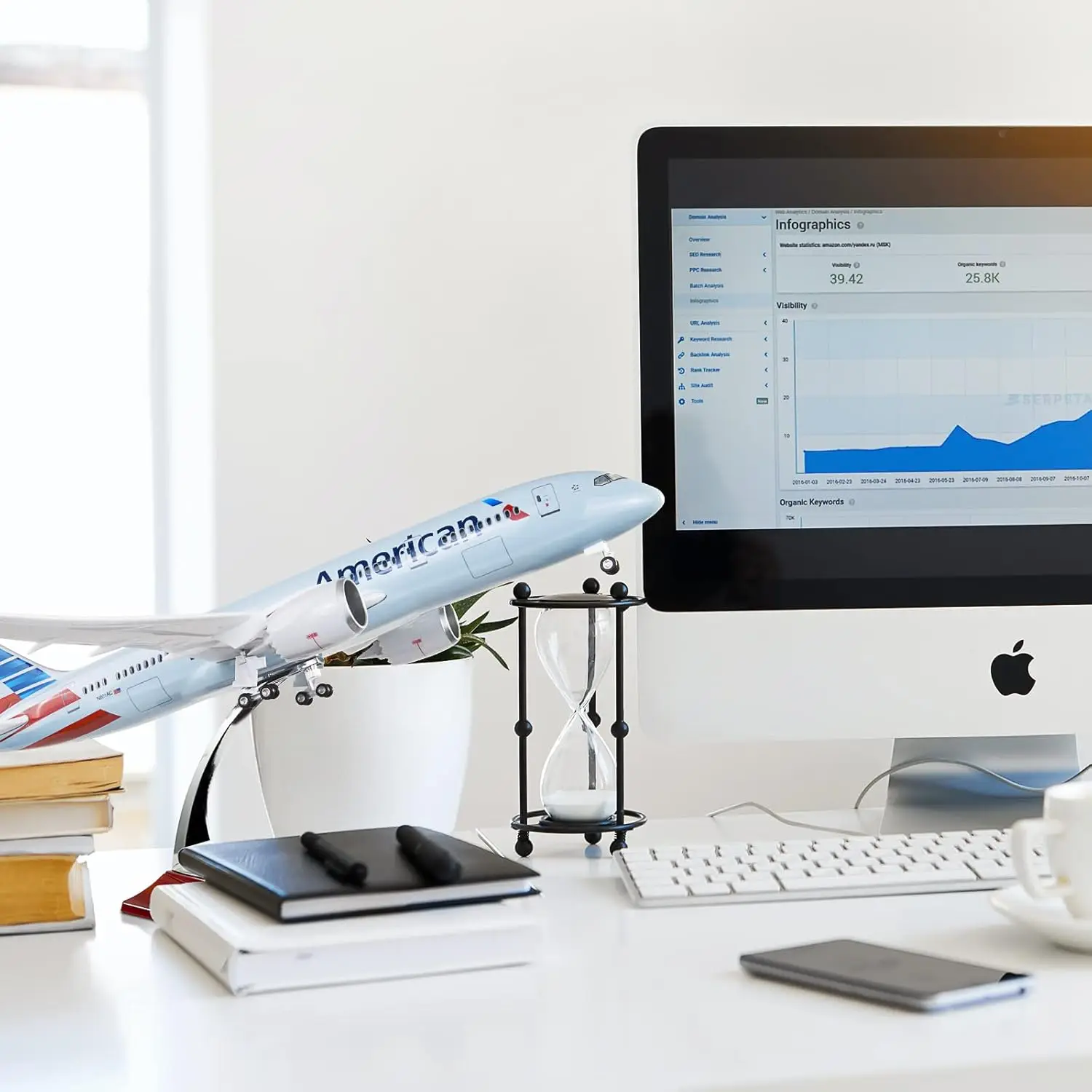 

1:130 Scale Toy Plane Model B787 American Airways Resin Diecast Airplane With Light And Wheels For Collection Display Toy Gifts