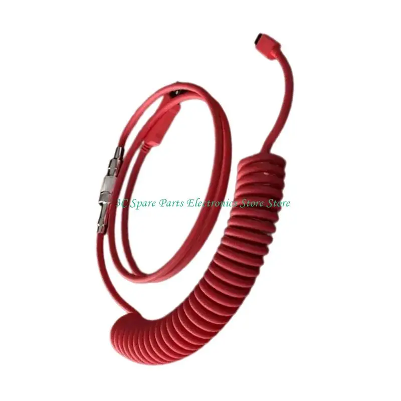 SZ USB Coiled Cable for Gaming Mechanical Keyboards Detachable Aviation Plugs