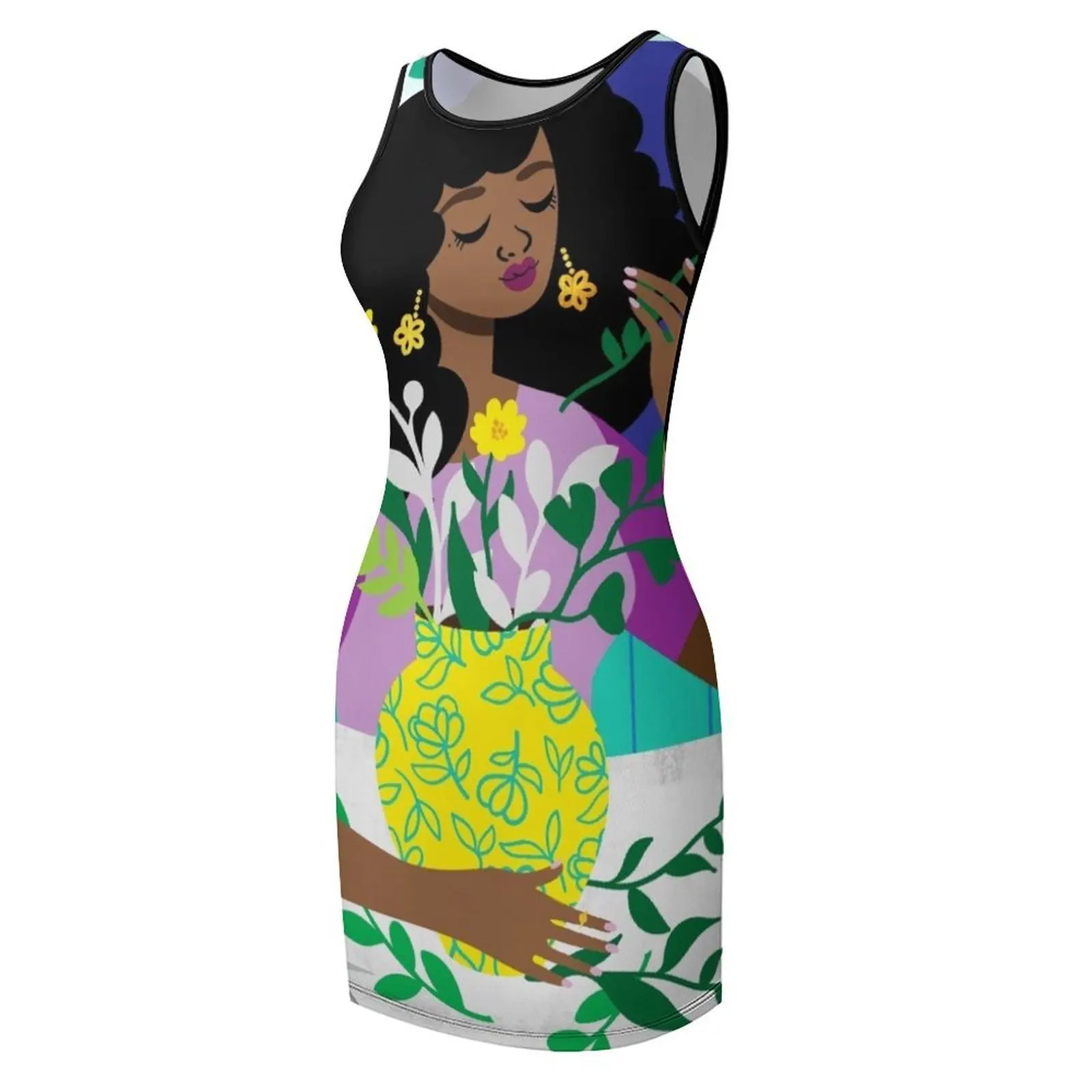 ชุดเดรสแขนกุดลายดอกไม้ ชุดเดรสฤดูร้อน 2025 ชุดเดรสผู้หญิงฤดูร้อน 2025 ชุดเดรสสำหรับงานพรอม ชุดเดรสฤดูร้อนสำหรับผู้หญิง