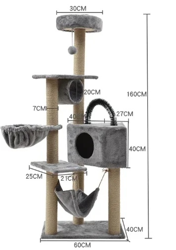 Cat Tree Climbing House Cat Toy Hammock Scratch Cat Scratch Tower