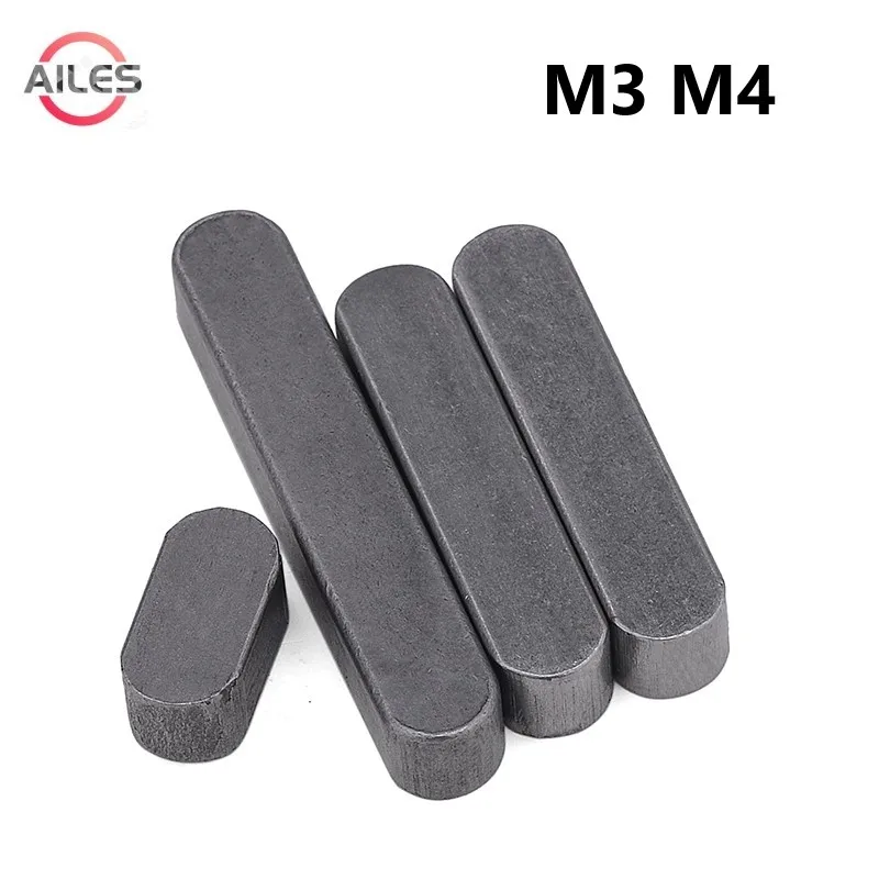 

M3 M4 Carbon Steel GB1096 A Type Flat Key Dowel Drive Shaft Parallel Round End Head Key