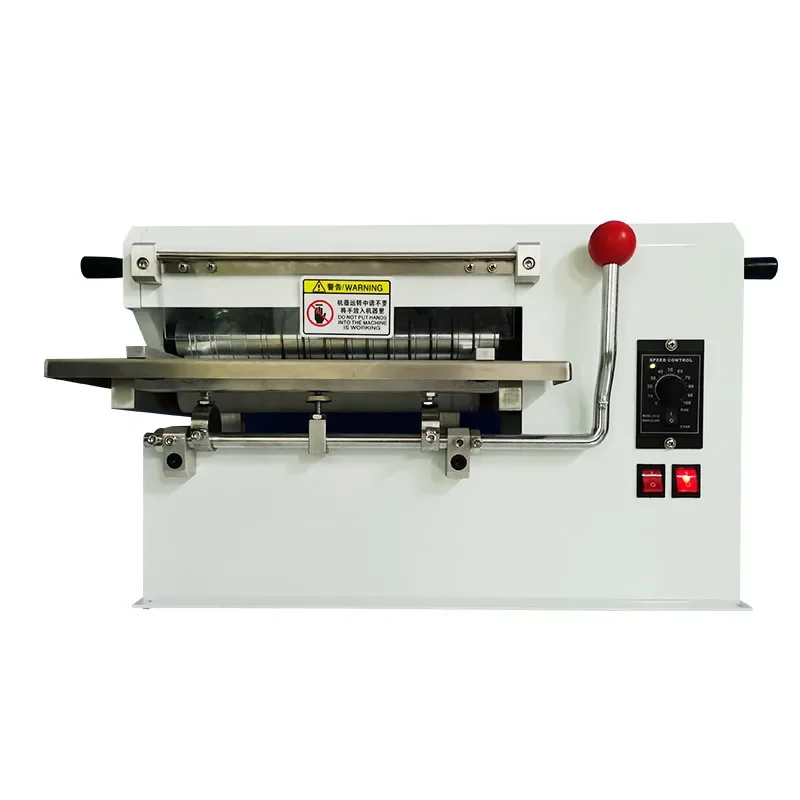 WL-CD0001 Electric Leather Slitter Tool Desktop Non-woven Fabric Slitting Machine 12 Inch Multi-Purpose Slitting Machine 220V