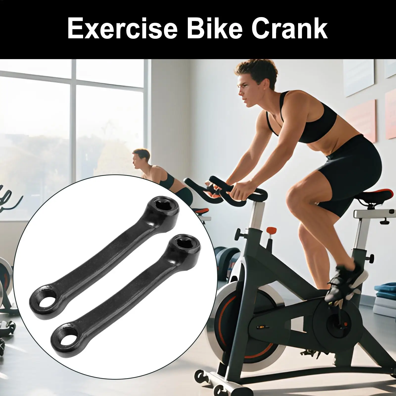 Bike Crank Arm 2 Pieces Crank Arm Set 127mm Replacement Parts For Urban Track Racing Long-Distance Riding Commuting Trail