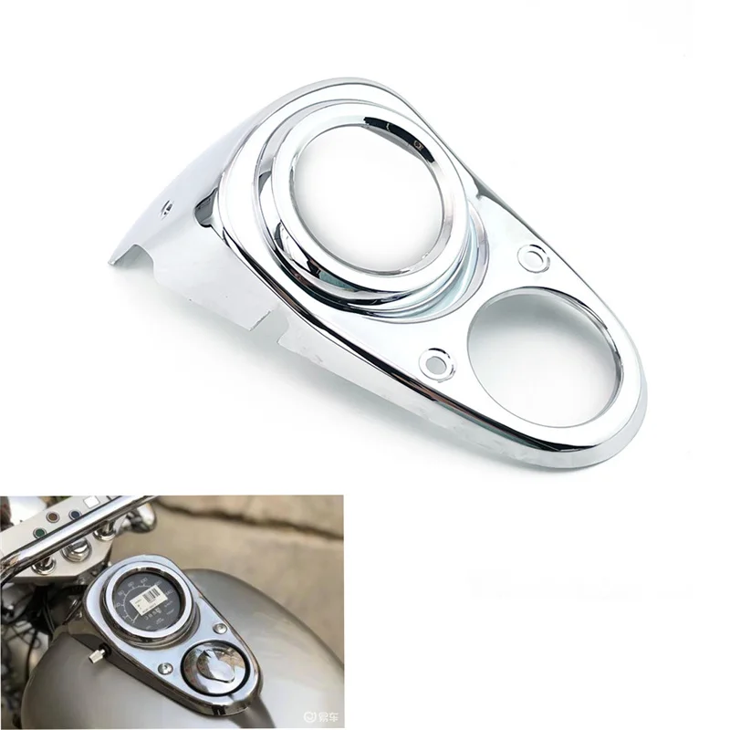 Motorcycle instrument Odometer Cover shell plating shell Chrome instrument cover For Magna 250 Dragon Dog 250 Fuel tank cap