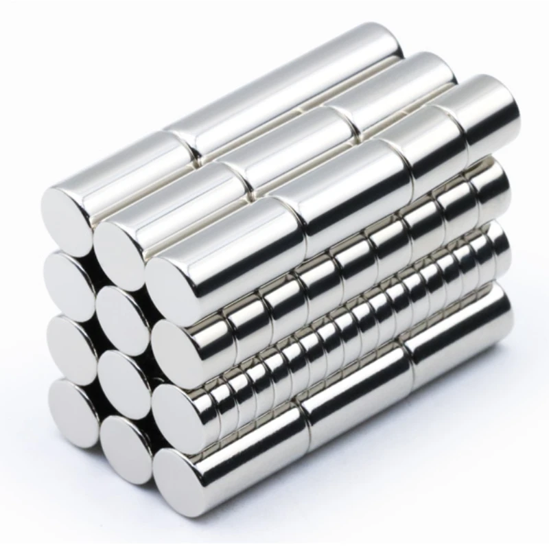 10pcs/lot Diameter 8 mm Thickness 0.5-30 mm N52 High-strength Cylindrical Mag-ent
