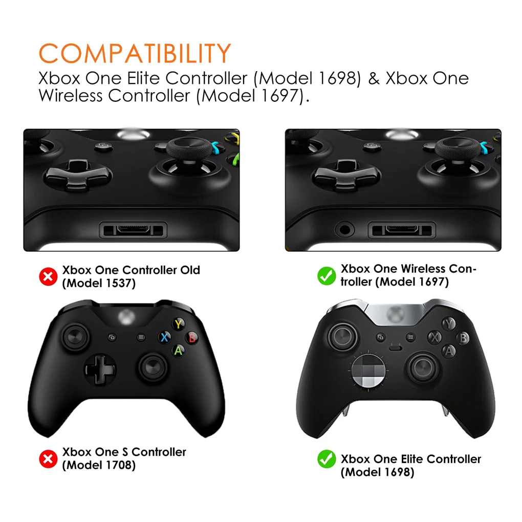 2 قطعة LB RB مصدات أزرار ل xbox One النخبة تحكم (1698) ل Xbox One اللاسلكية تحكم (1697) اكسسوارات