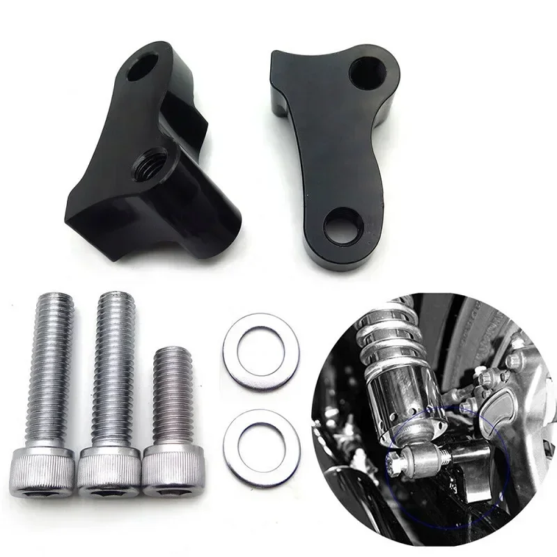 

Motorcycle Parts 1.75" Rear Drop Lowering Slam Kit for Harley Dyna Street Bob Fat Bob 2006-2017 Black