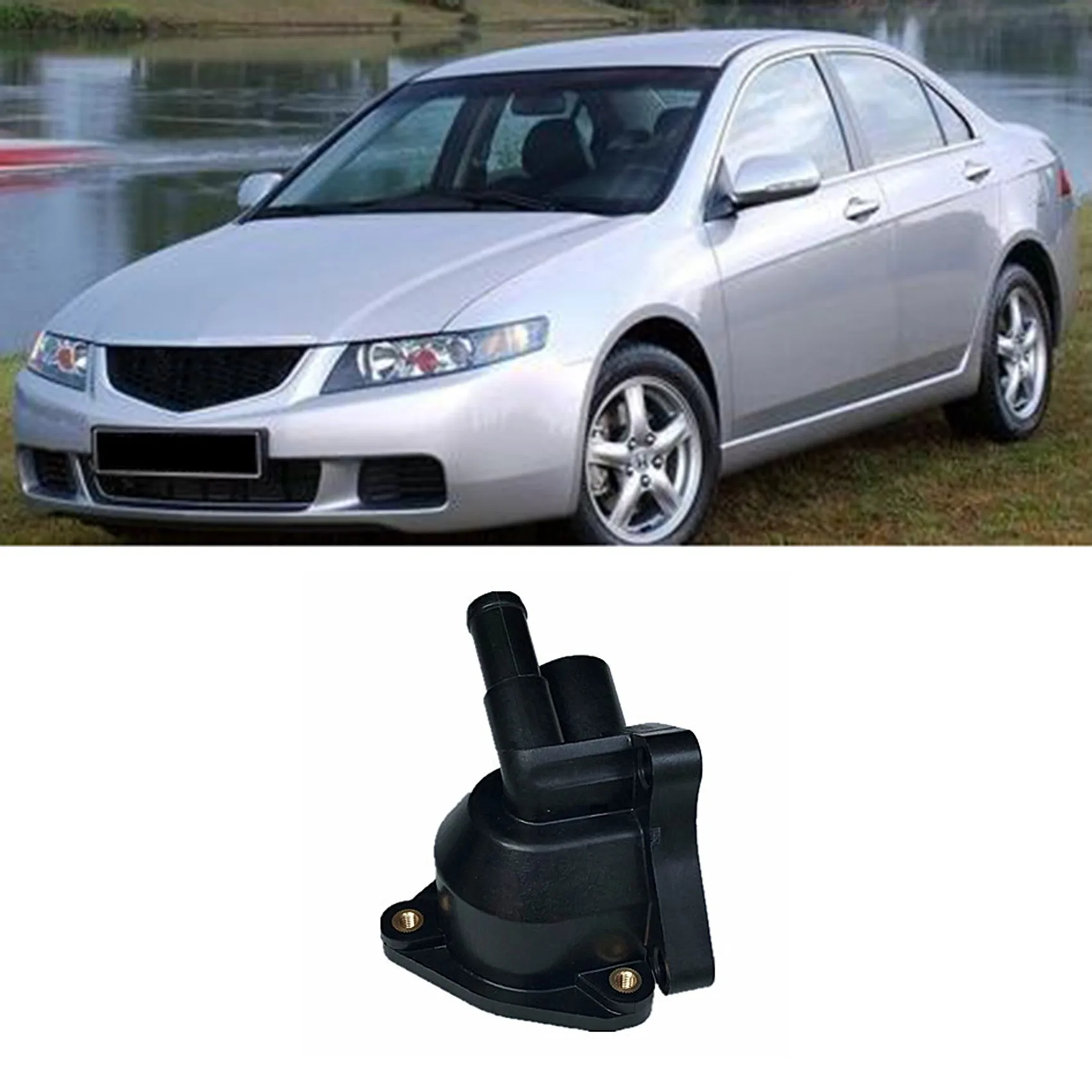 #05F (black)Thermostat Housing for Honda CR-V Accord Civic Element 2003-2015,Automotive Parts & Accessories