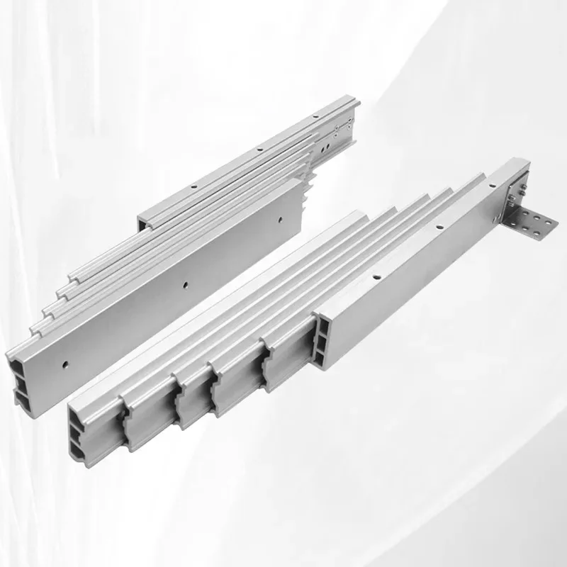 Hidden pull-out folding dining table Multifunctional telescopic cabinet dining table track