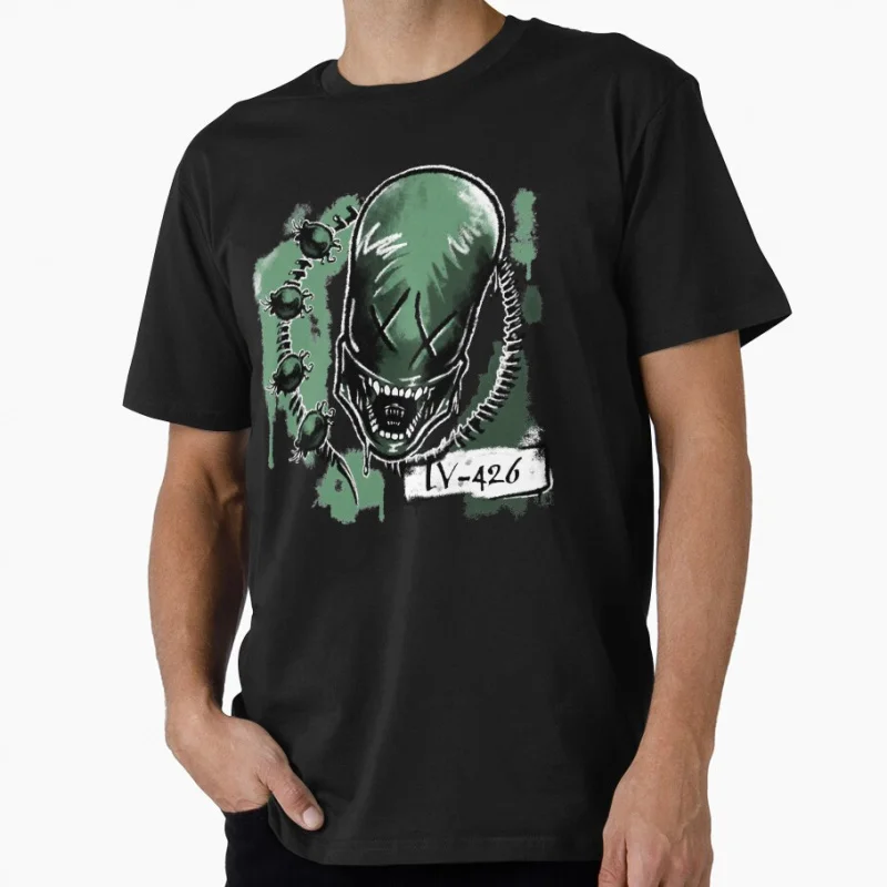 

LV-426 80s vintage Horro movie Alien Hells warrior Ripley Sacry Space Monster hunter Xenomorph Gift T-shirt Large size Tops