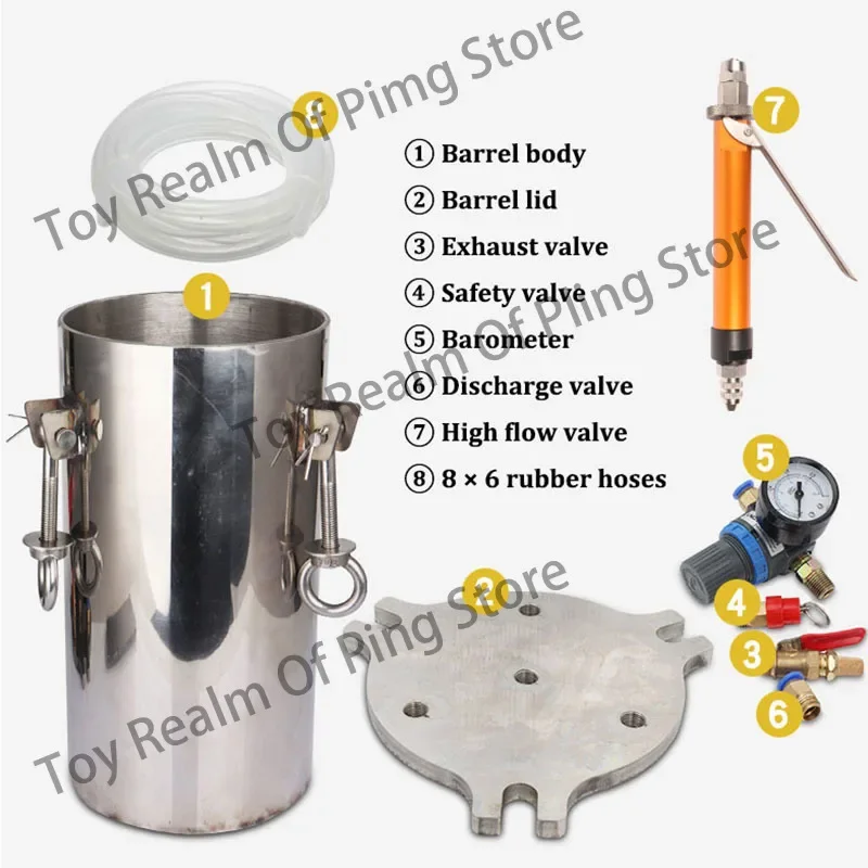 Manual Large Flow Glue Filling Machine Liquid  Dispenser Stainless Steel Pressure Tank