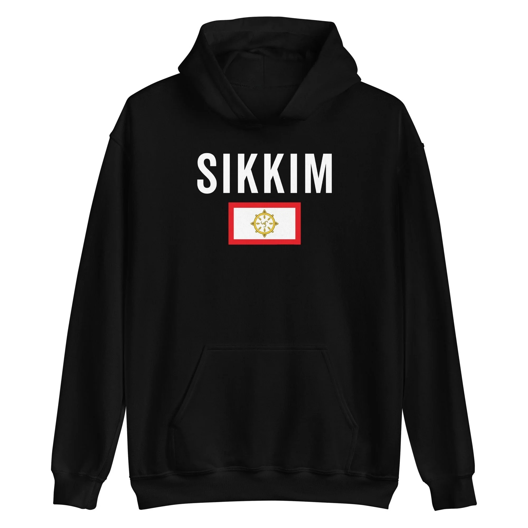 

Толстовка с флагом Sikkim, мужская и женская толстовка с длинными рукавами, пуловер, топы, спортивная одежда, трикотаж, мужская одежда, винтажная уличная одежда