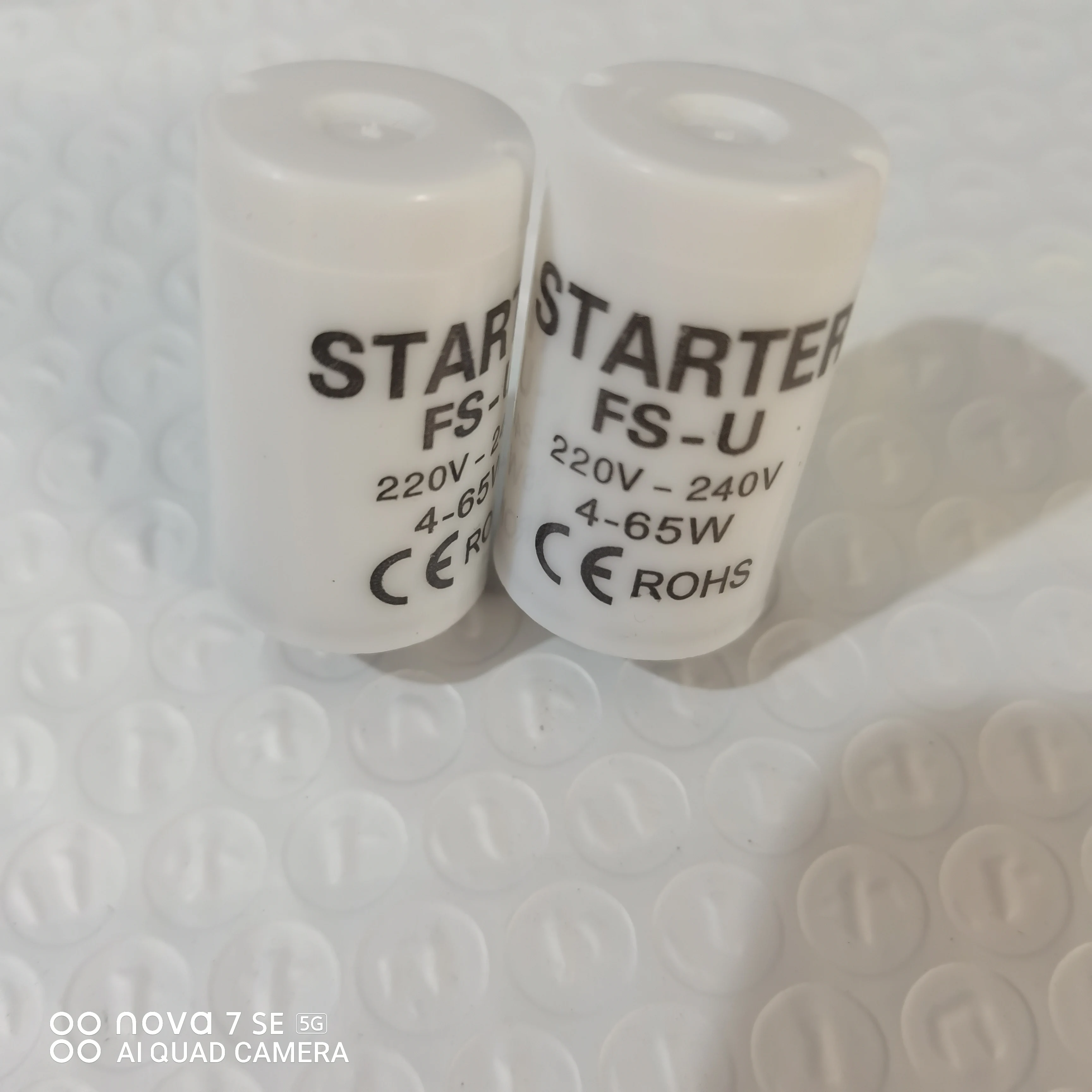 

2PCS/LOT High-quality AC220V-240V 4-65W Fluorescent Tube Fuse Starter CE Rohs Fuse Starters