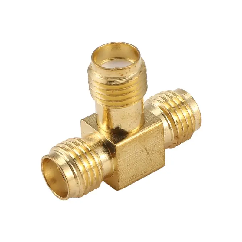BHTS-SMA Female To Two SMA Female Triple T RF Adapter Connector 3 Way Splitter