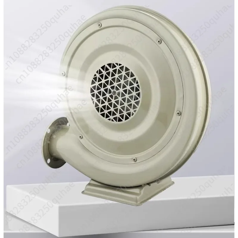 Iron shell medium pressure fan, powerful centrifugal blower 220V dust suction industrial stove smoke exhaust