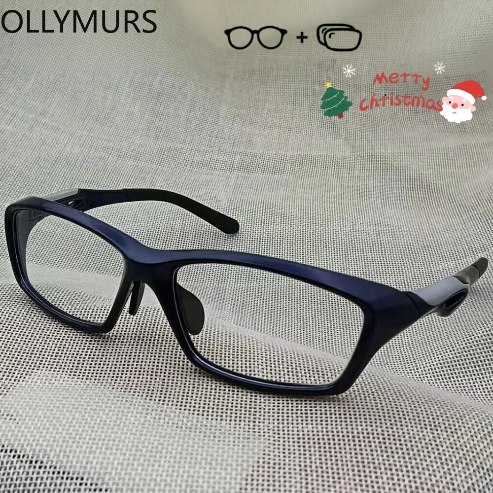 

KIZN оптические очки по рецепту, мужские линзы для близорукости на заказ, спортивные квадратные очки с полной оправой, фотохромные очки для велоспорта