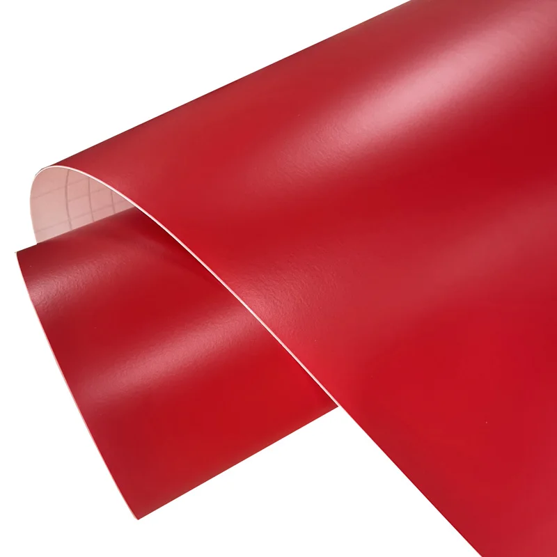 Hochwertige matte rote Vinyl-Wickelrolle mit selbstklebender Aufkleber für die Verpackung von Kfz-Autoverpackungsfolien