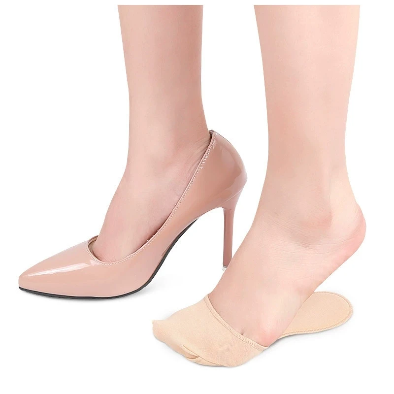 Breathable Forefoot Cushion Socks with Anti-Slip Dots Silicone-Grip Metatarsal Support Sleeves Foot Pad Soft Sponge Non Skid