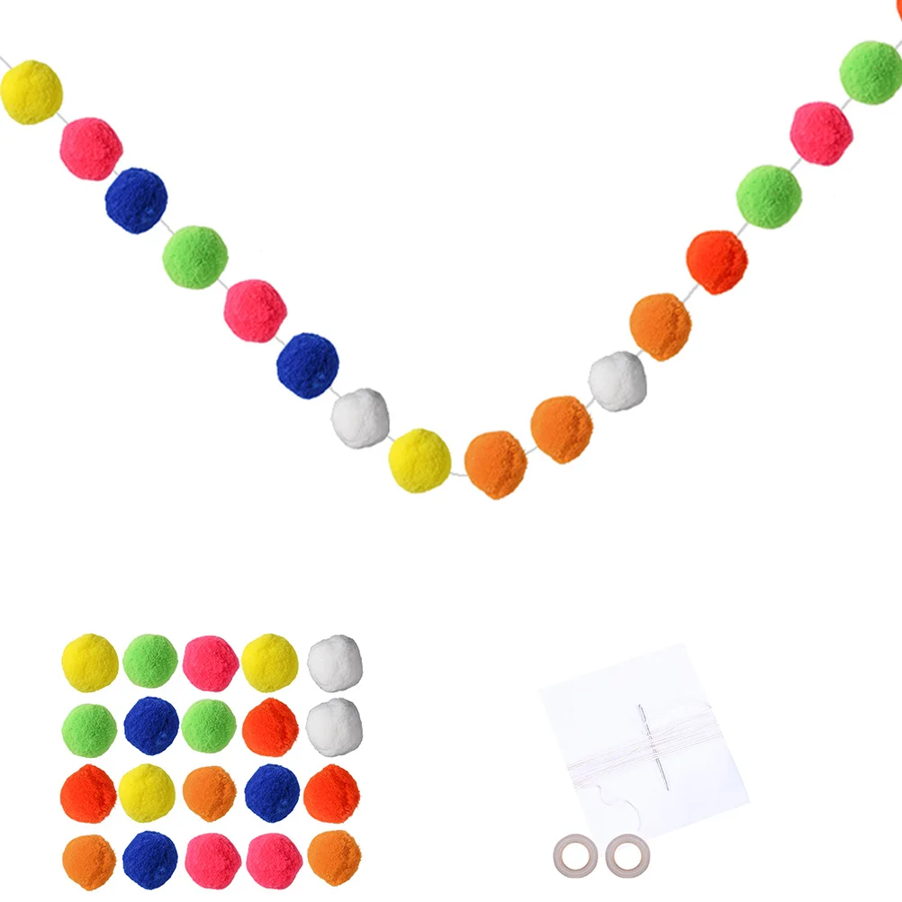 

2 M Hairball DIY Pom Strand Child Christmas Decoration Poms Arts Crafts Colored