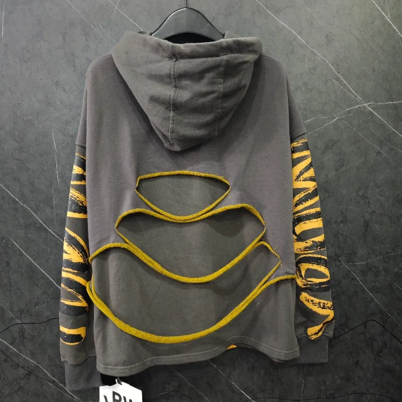 2025 automne industrie lourde nouveau chapeau fille faux deux pièces conception sweat à capuche femmes ample décontracté polyvalent haut à capuche manteau