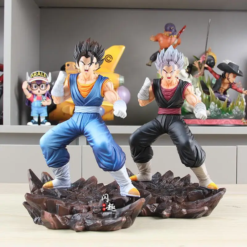 

27cm/10.63in Anime Dragon Ball Z Figure Vegetto Figure Action Figure Pvc Goku Vegeta Statue Collectible Model Toys Gifts
