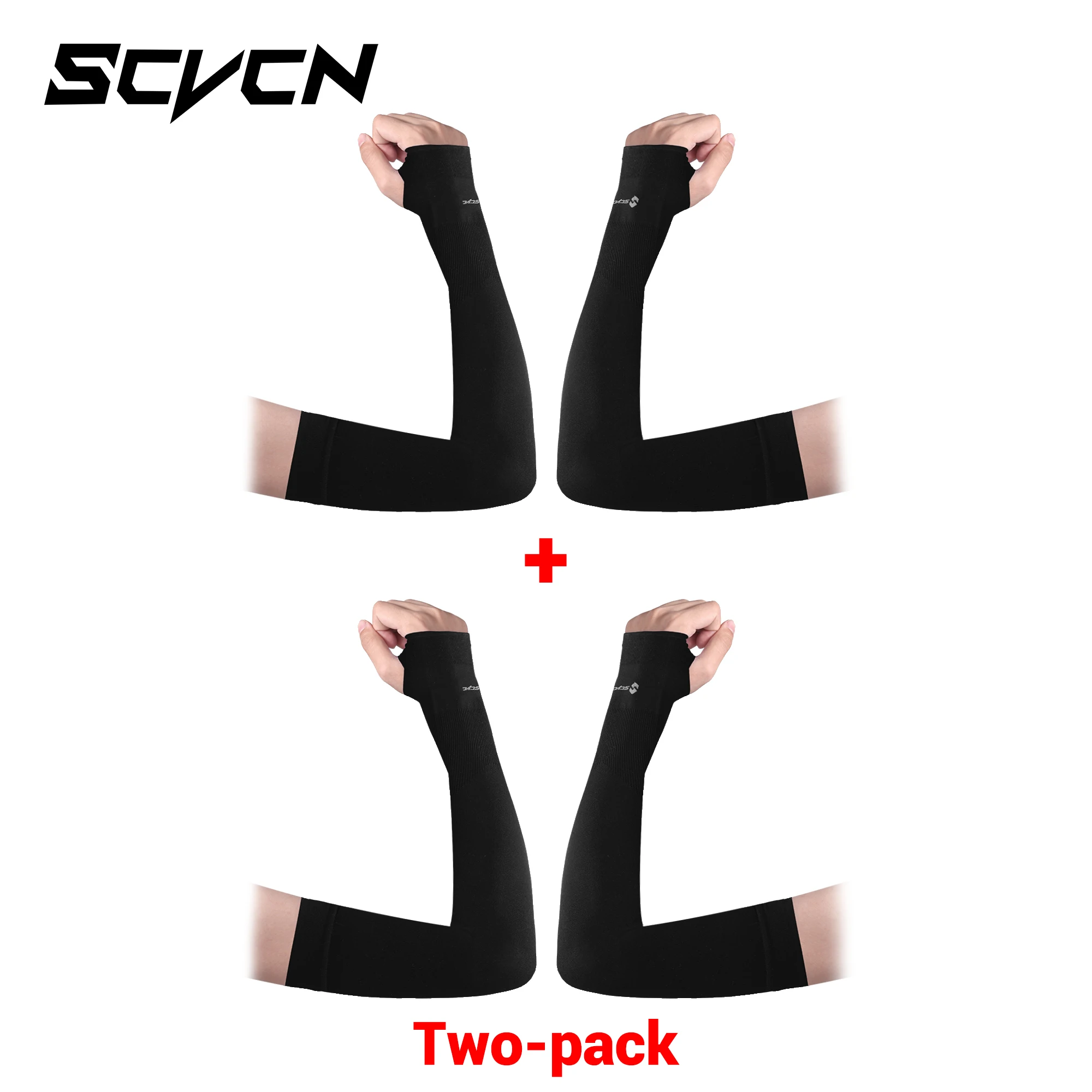 SCVCN Men Women Outdoor Cycling Cover Cooling Fabric Hot UPF50+ Sleeve Hiking Fishing Running Biking Sun Protection Sleeves