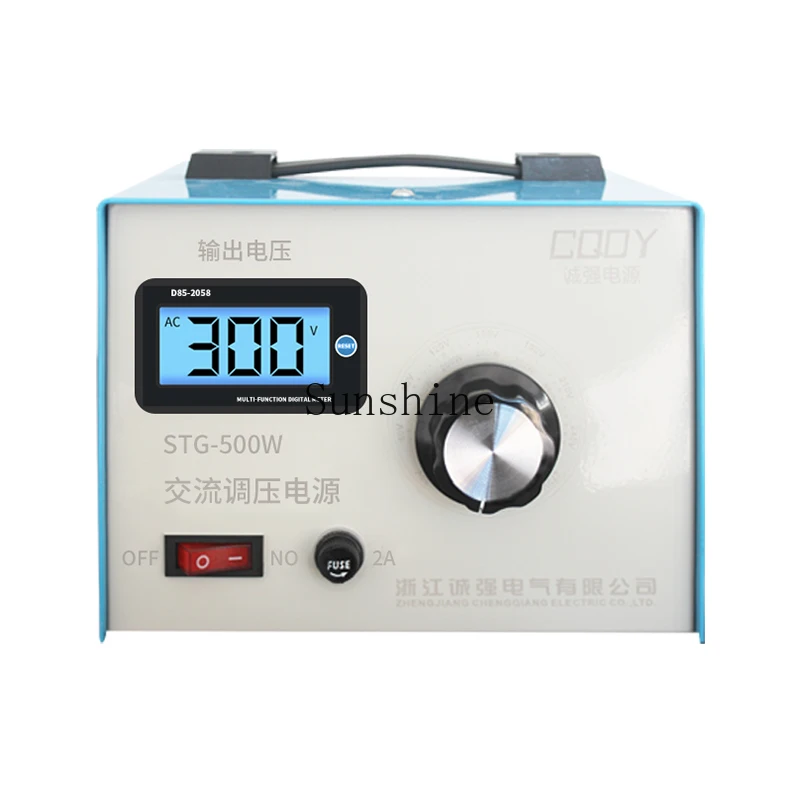 

Single-phase voltage regulator 220v household AC contact type 0-300v adjustable voltage regulator isolation STG