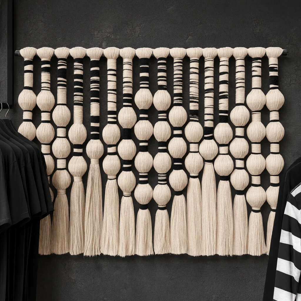 Grand tapisserie en macramé de - Yarn Home Decor avis et prix