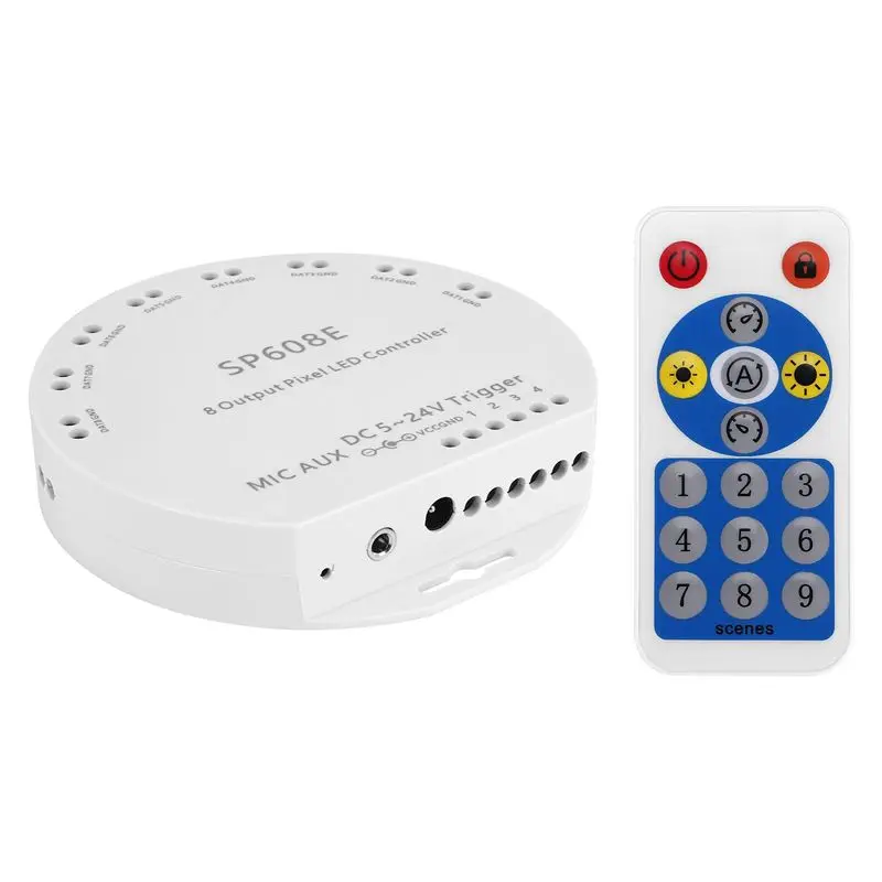 at05-sp608e-dc5v-24v-ws2812b-bluetooth-app-music-controller-with-remote-8-ch-sp602e-4-ch-ws2811-ws2815-led-light-strip