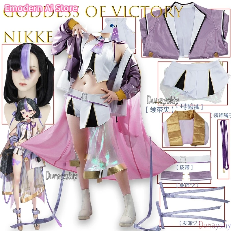 

BGoddess Of Victory NIKKE Syuen Cosplay 코스프레 Cyberpunk Mech Suit Anime Outfit Sexy Jirai Kei Disfraz Mujer Kawaii Halloween
