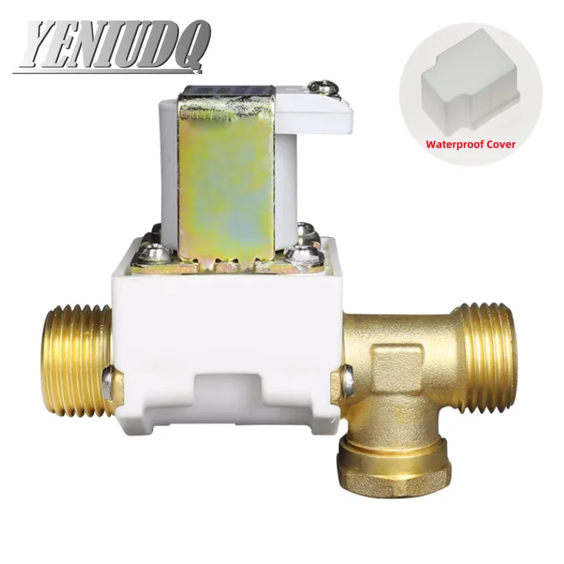Solar solenoid valve, water, all copper 1/2 DN15 AC220V DC12V DC24V pressure electrical valve 0.02Mpa~0.8Mpa Normal close
