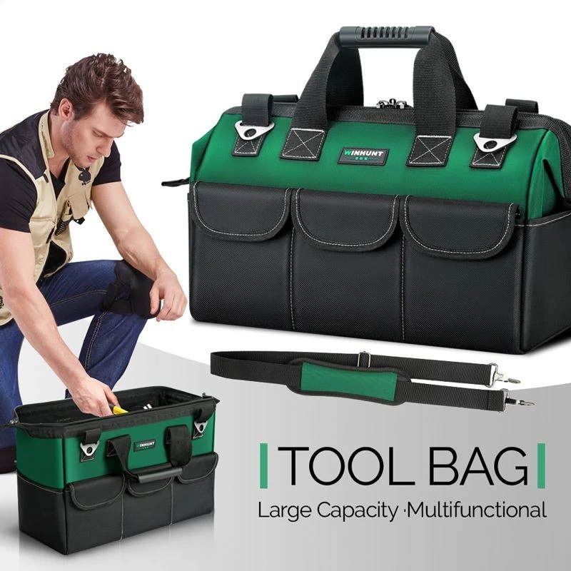 Thickened Toolbox Toolbag Oxford Cloth Empty PP Plastic Storage Box Multifunctional Maintenance Tool Box Household