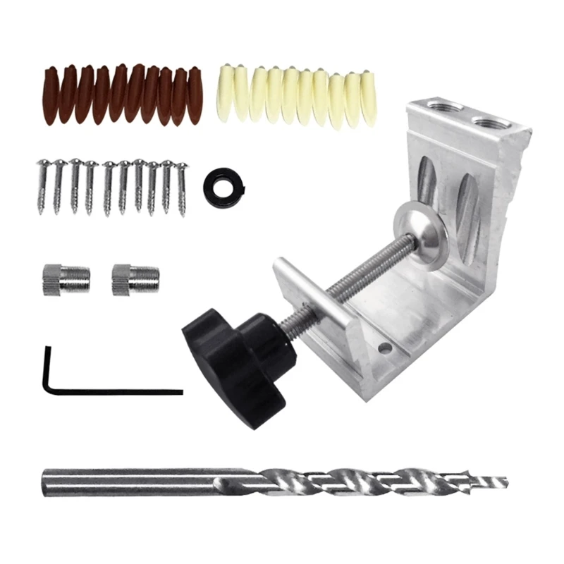 

Essential Pocket Hole Jig 15°Woodworking Inclined Hole Jig Hole Locator