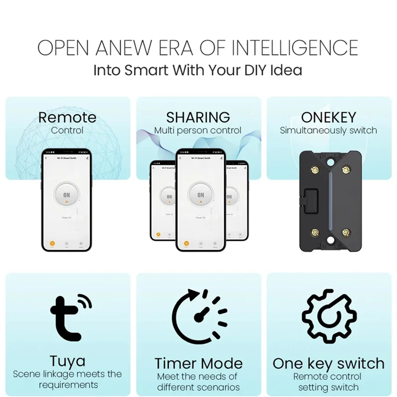 REPLA-Tuya Wifi Smart Circuit Breaker Tuya Wifi Smart Circuit Breaker 10A Smart Circuit Breaker