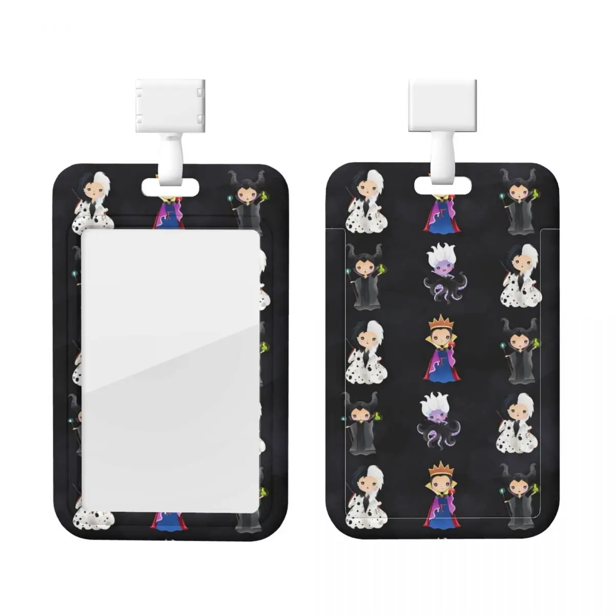 

Custom Maleficent Cartoon Lanyard ID Protector Badge Card Unisex Student Campus Lanyard Cards Holder Credentials Accessories
