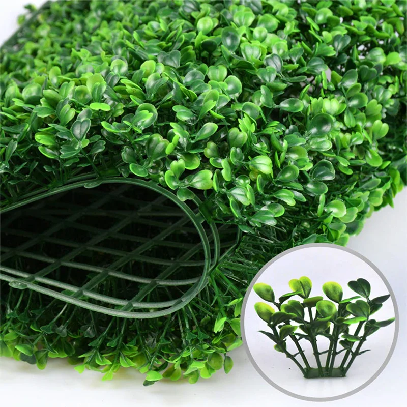 Artificial Plants Grass Wall Backdrop Flowers wedding Boxwood Hedge Panels Fence Greenery Walls Wall Decor