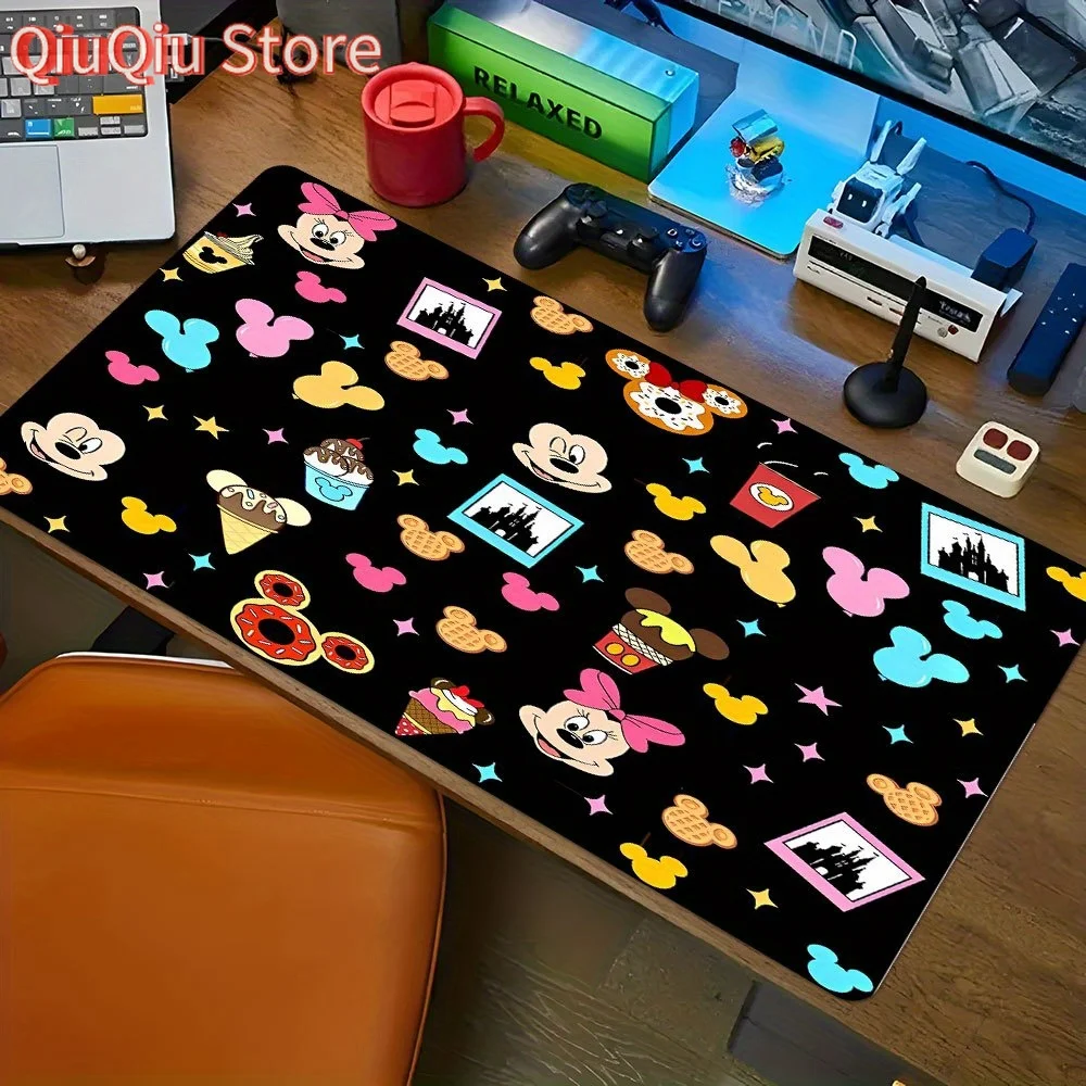 

1pc Disney Mickey Mouse Polyester Mouse Pad, Non-Slip Rubber Base Desk Mat for Keyboard and Mouse, Ideal for Halloween and Chris