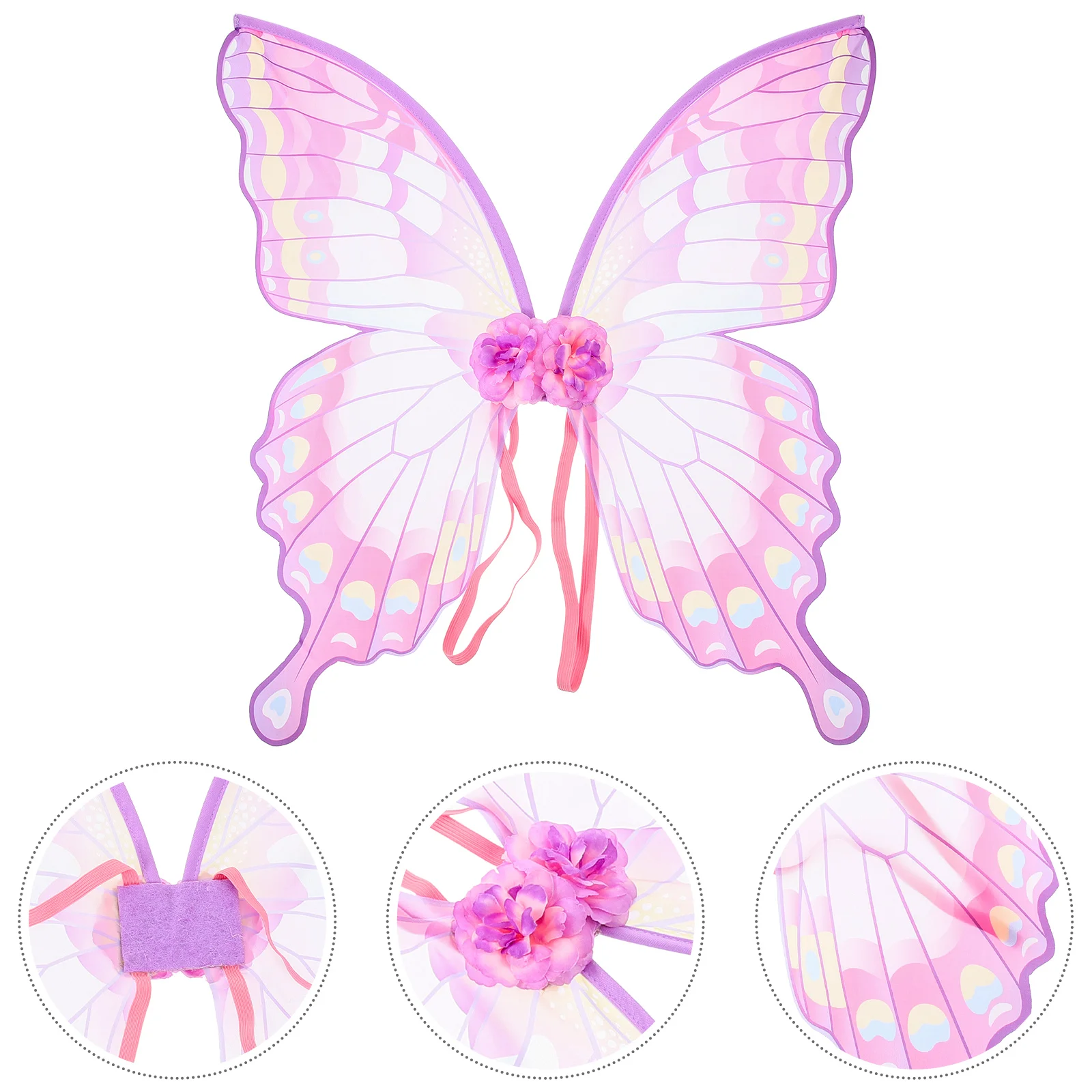 

Cosplay Butterfly Wing Prop Costume Wings For Girls Party Dress Up Role Play Performance Light Weight Easy Wear Straps Festival