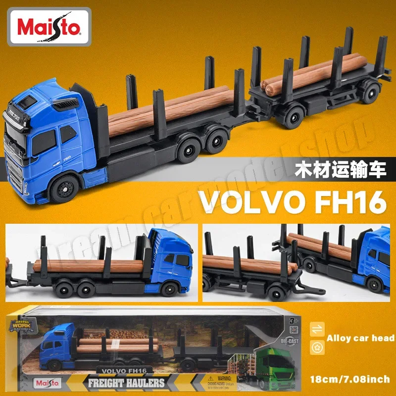 Maisto Stania 770S Transport Trailer Volvo FH16 Trailer Alloy Die-cast Car Model Toys Collectible Miniature Car Model Decoration