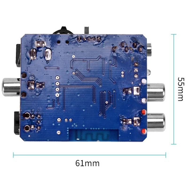 บลูทูธ 5.0 ตัวรับสัญญาณ Fiber Coaxial To Analog RCA DAC ถอดรหัสสเตอริโอสําหรับทีวีเครื่องขยายเสียงหูฟัง