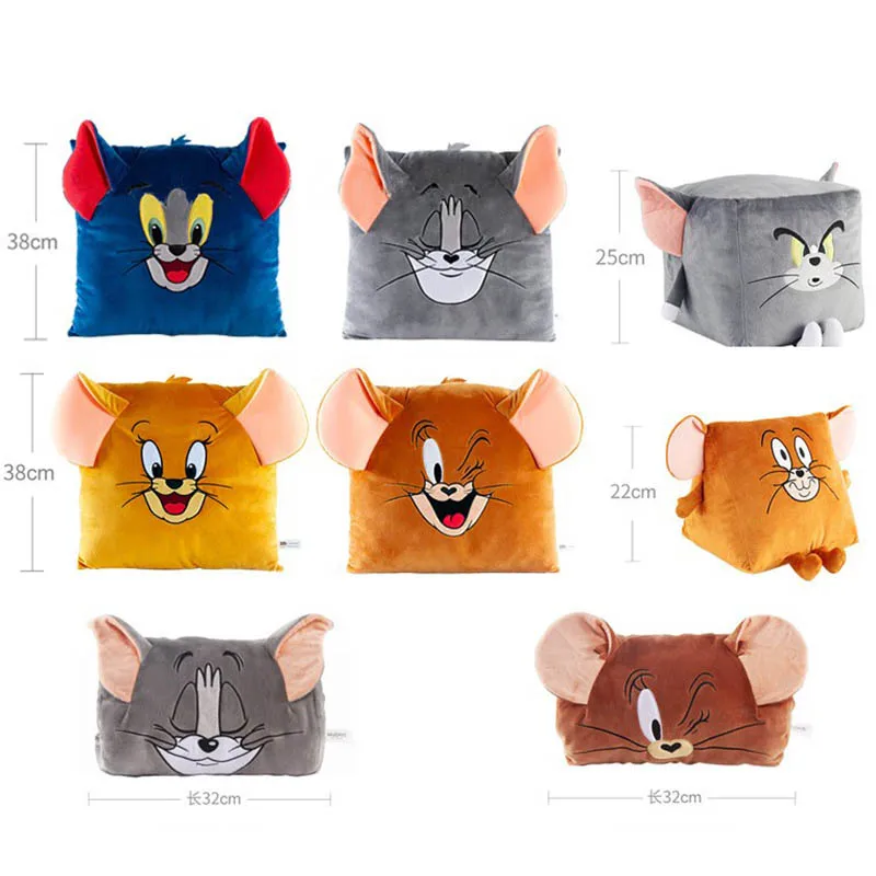 Hugkis Tom und Jerry Serie Galore Kuscheltiere Plüschpuppe Spielzeug Klassische Animation Kinder Geschenk Kissen Möbeldekoration