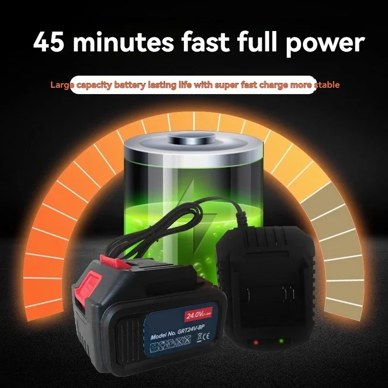 Electric butter gun - 24-volt lithium battery rechargeable high-pressure portable fully automatic excavator