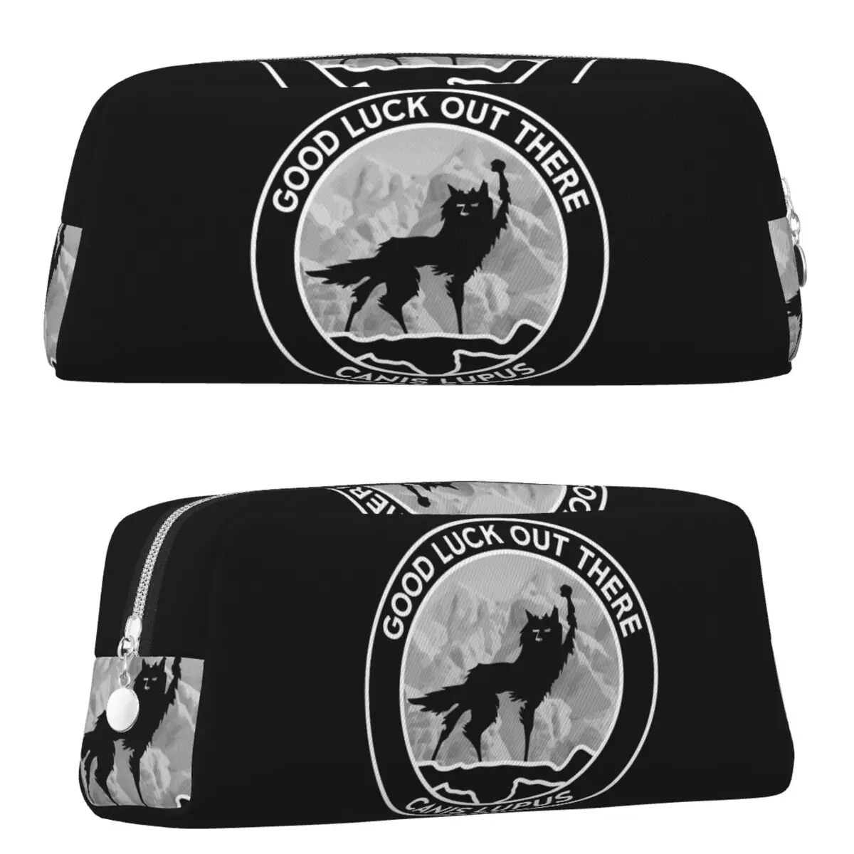 Fantastic Mr Fox - Wolf - Canis Lupus - Fill Pencil Cases for Student School Pen Box Pencil Bag Pencil Pouch Pen Holder