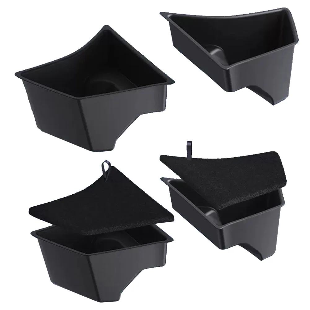 

For Tesla Model 3 2024 Highland Car Trunk Side Storage Box Bins Cargo Compartment TPE Box Boot Organizer Bucket Car Accessories