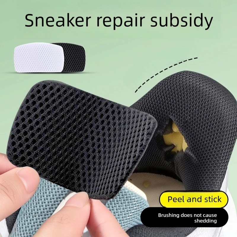 2 Pair Sneaker Repair Patch: Specialized for Mesh Holes, Waterproof, Wear-Resistant, Washable, Non-Detachable Invisible Patch