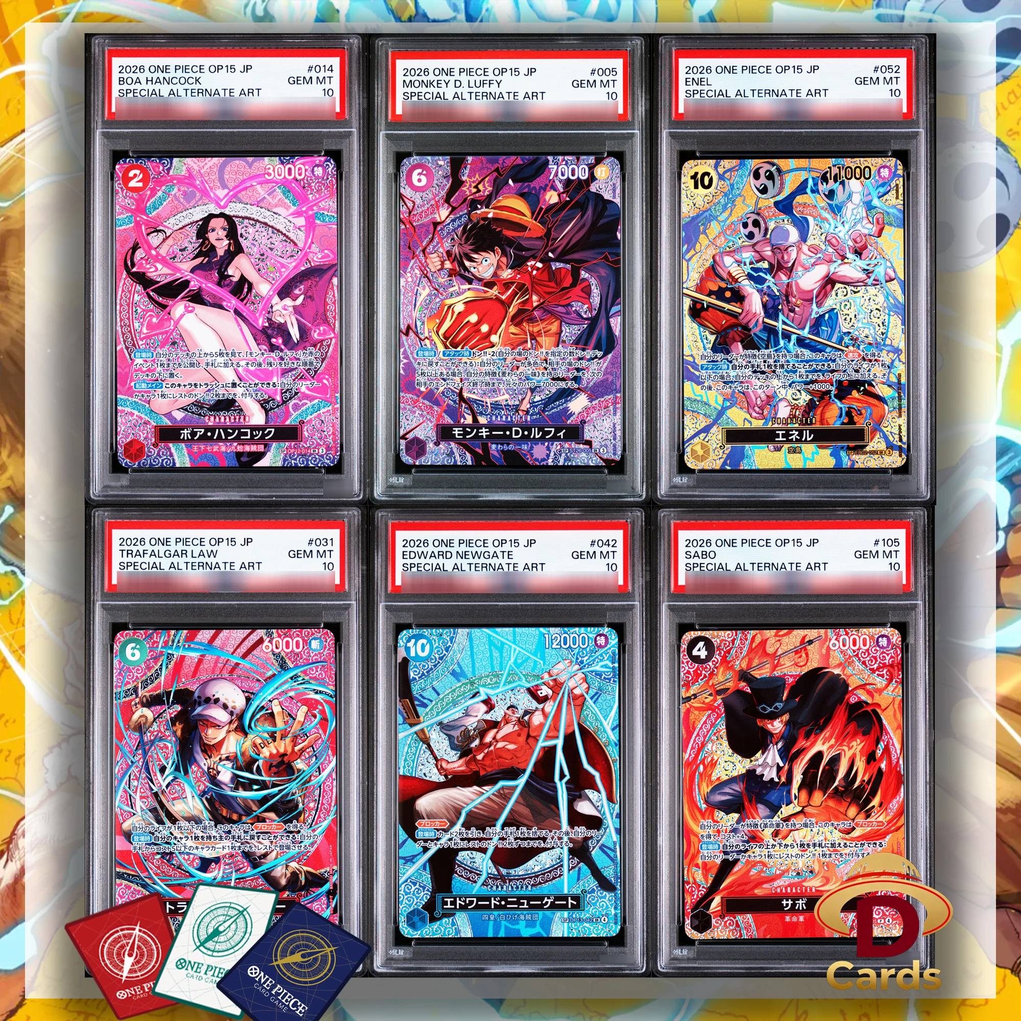 

2026 One Piece Card Japanese OP15-Adventure On Kami's Island Grade P/S/A10 Gem Mt10 Replica Collectible Hobby Anime Game Cards