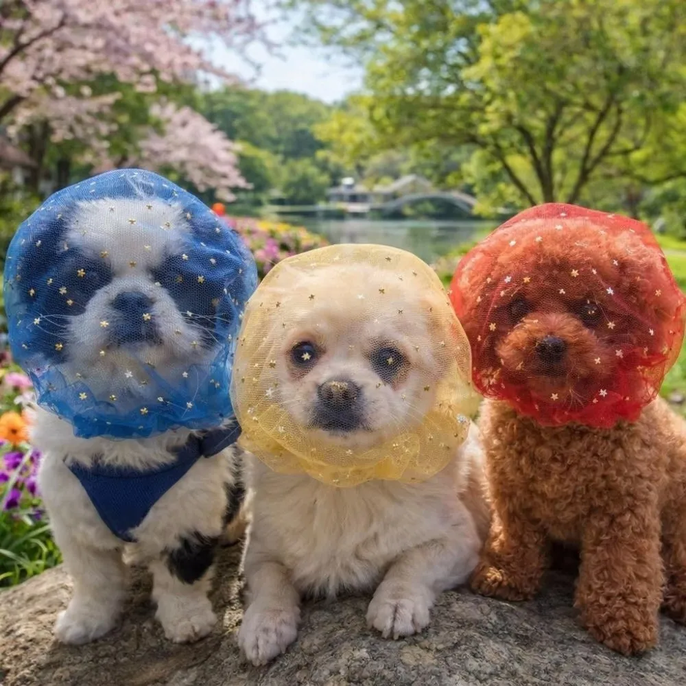 Breathable Dog Anti-Eating Veil Comfort Elastic Pet Dog Mouth Cover Polyester Adjustable Dog Mouth Guard Behavior Control